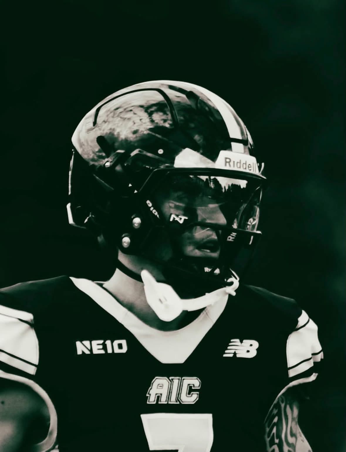 Daron Bryden in his black AIC #7 uniform